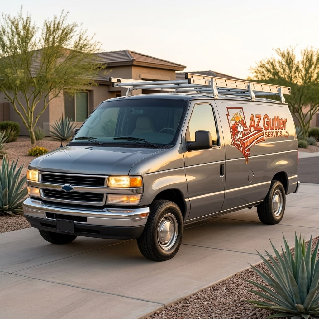 service truck at an Arizona home